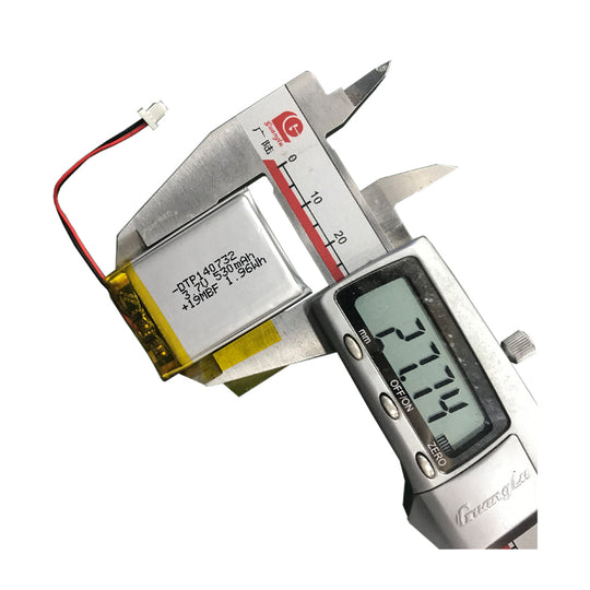 140732 530mAh 3.7V Lithium Ion Battery (A-grade cell）