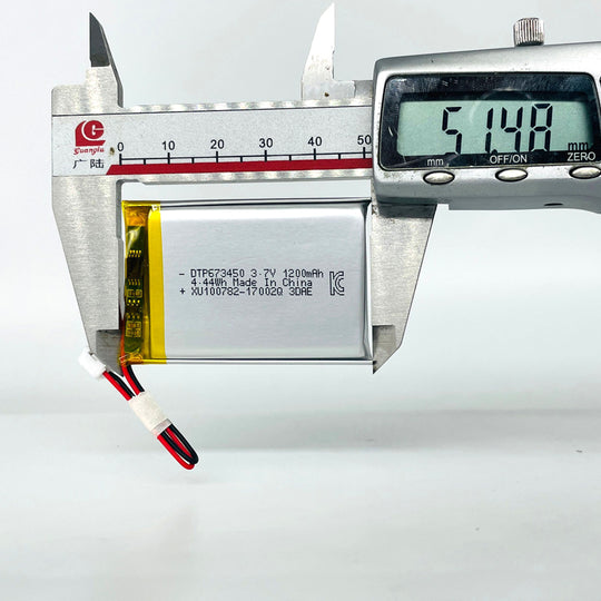 673450 1200mAh 3.7V Lithium Ion Battery (A-grade cell）