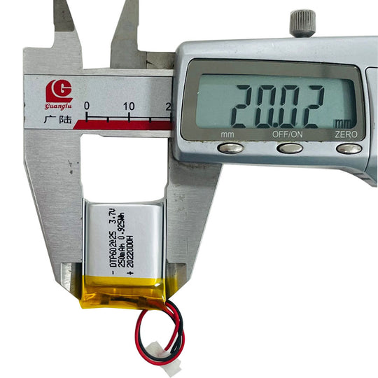 602025 250mAh 3.7V Lithium Ion Battery (A-grade cell）