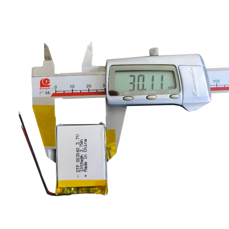 803040 1000mAh 3.7V Lithium Ion Battery (A-grade cell）