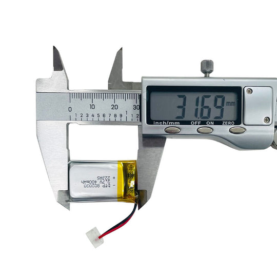 802030 400mAh 3.7V  Lithium Ion Battery (A-grade cell）