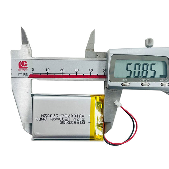 903450  1500mAh 3.7V Lithium Ion Battery (A-grade cell）