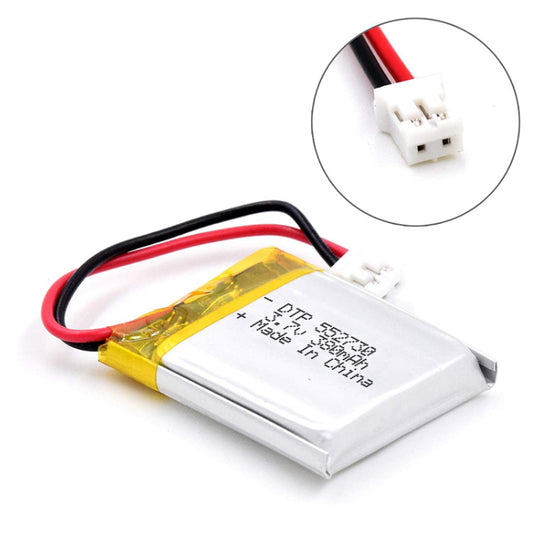 552730 380mAh 3.7V  Lithium Ion Battery (A-grade cell）