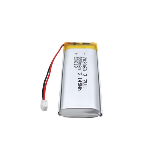 702060 850mAh 3.7V Lithium Ion Battery (A-grade cell）