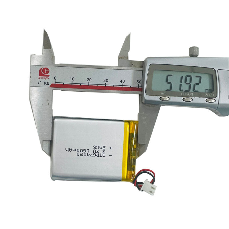 674050 1600mAh 3.7V Lithium Ion Battery (A-grade cell）