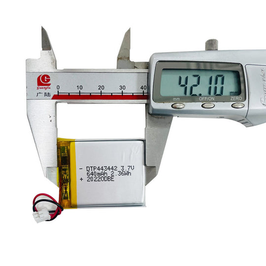 443442 640mAh 3.7V Lithium Ion Battery (A-grade cell）