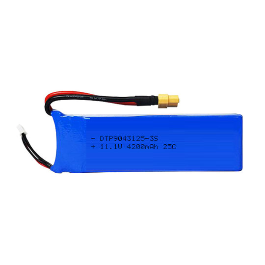 High Rate 25C-9043125-3S 11.1V 4200mah Lithium Battery (A-grade cell）