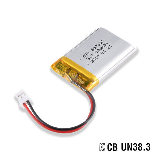 652533 500mAh 3.7V  Lithium Ion Battery (A-grade cell）
