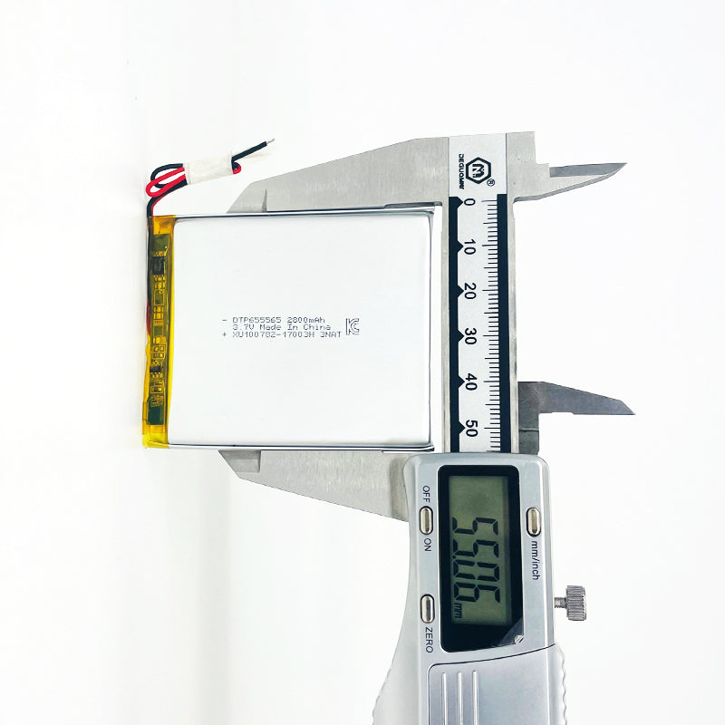 655565 2800mAh 3.7V Lithium Ion Battery (A-grade cell）