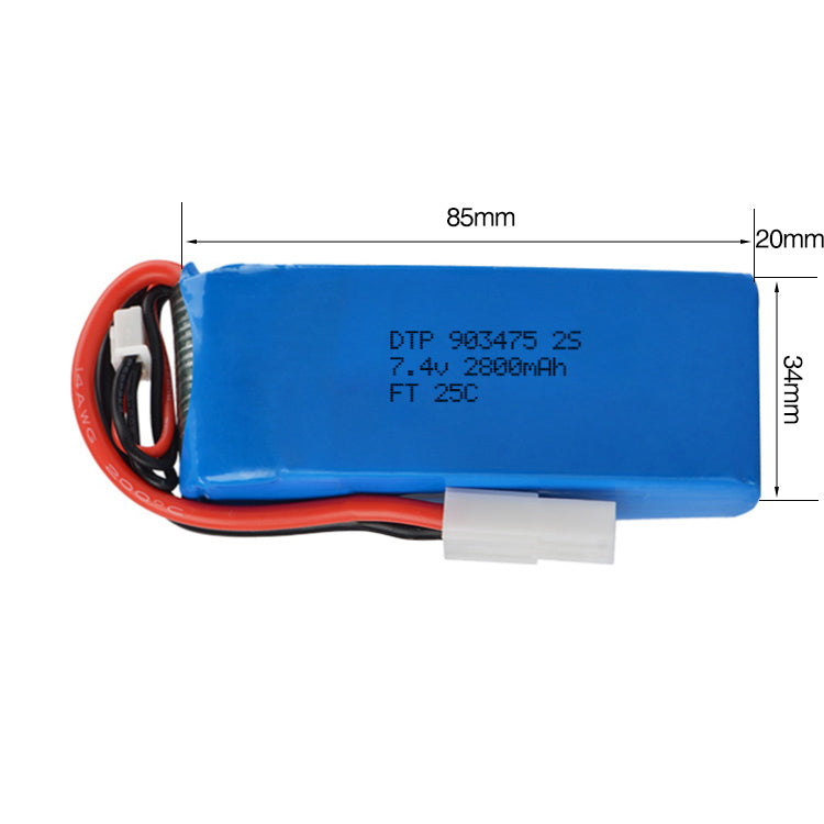 7.4V Lithium Battery Pack 903475-2S 2000mah  (A-grade cell）