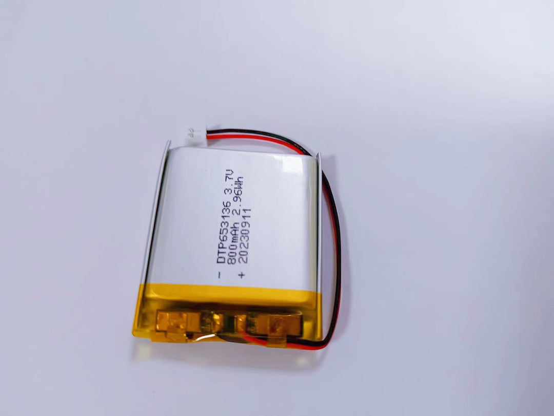 653136 800mAh 3.7V Lithium Ion Battery (A-grade cell）