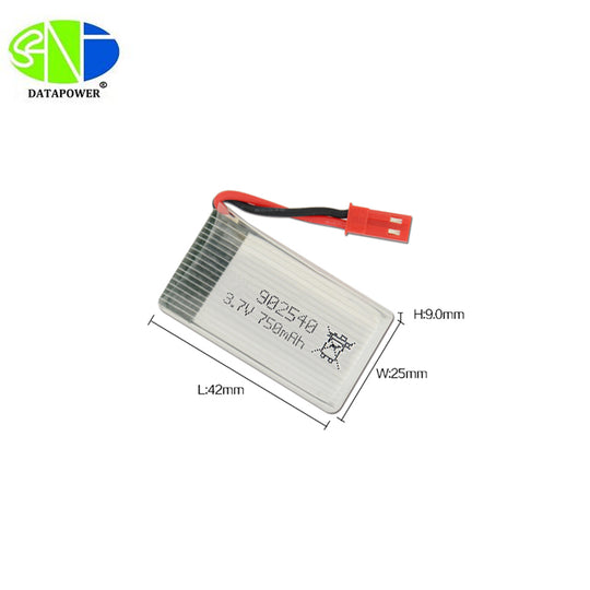902540 800mAh 3.7V  Lithium Ion Battery (A-grade cell）