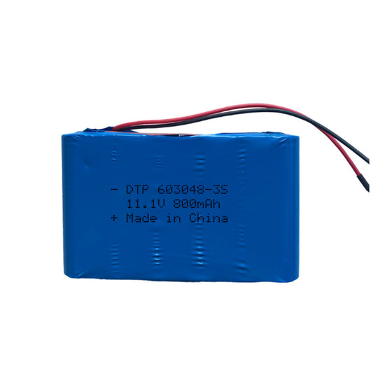 11.1V Lithium Battery Pack 603048-3S 900mah  (A-grade cell）