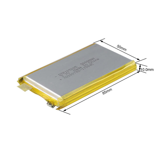 105085 5000mAh 3.7V Lithium Ion Battery (A-grade cell）