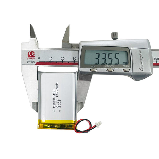 803450 1500mAh 3.7V Lithium Ion Battery (A-grade cell）
