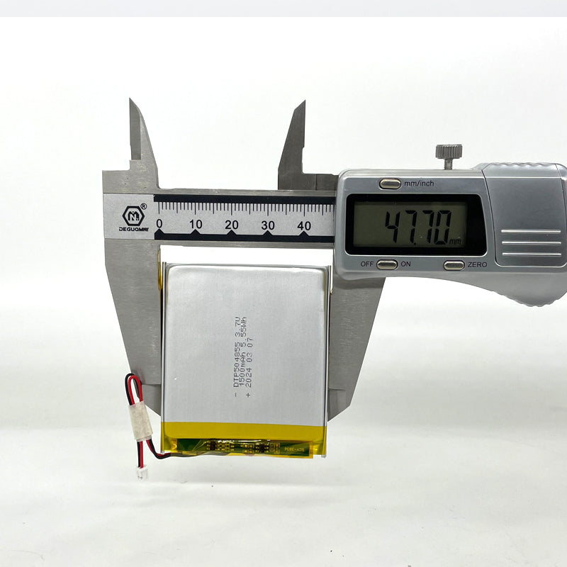 504855 1500mAh 3.7V Lithium Ion Battery (A-grade cell）