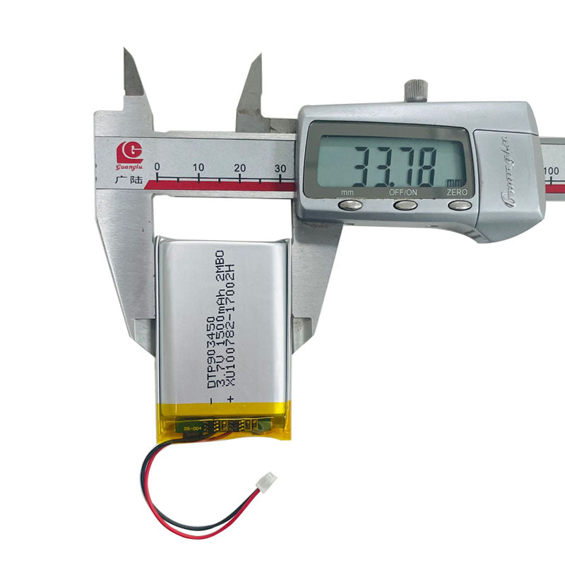 903450  1500mAh 3.7V Lithium Ion Battery (A-grade cell）