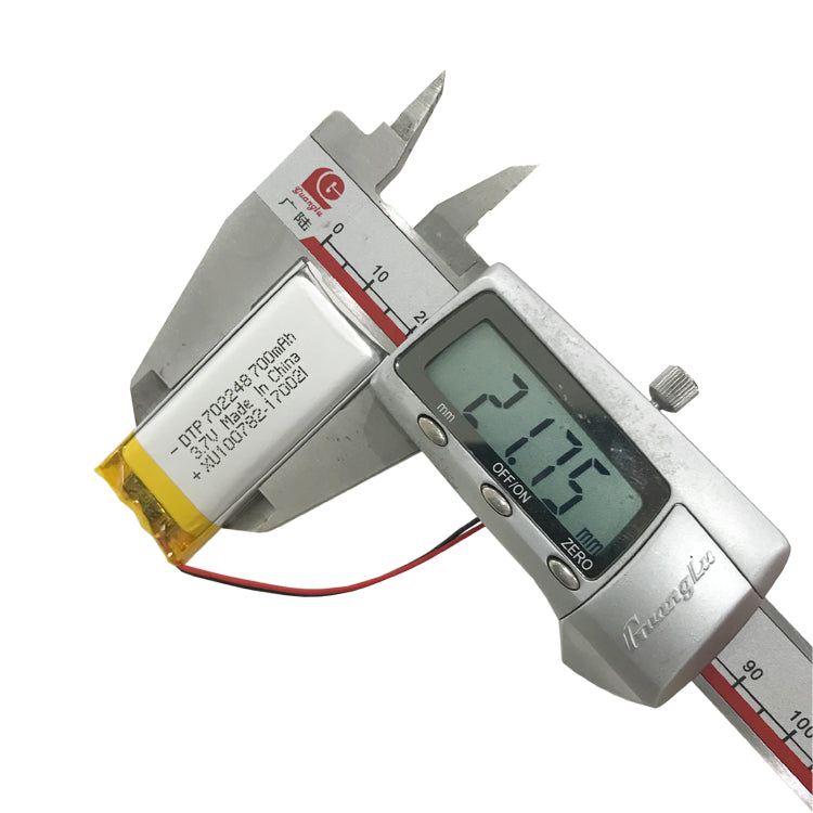 702248 700mAh 3.7V Lithium Ion Battery (A-grade cell）