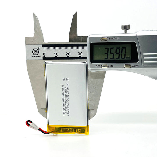 603660 1700mAh 3.7V Lithium Ion Battery (A-grade cell）