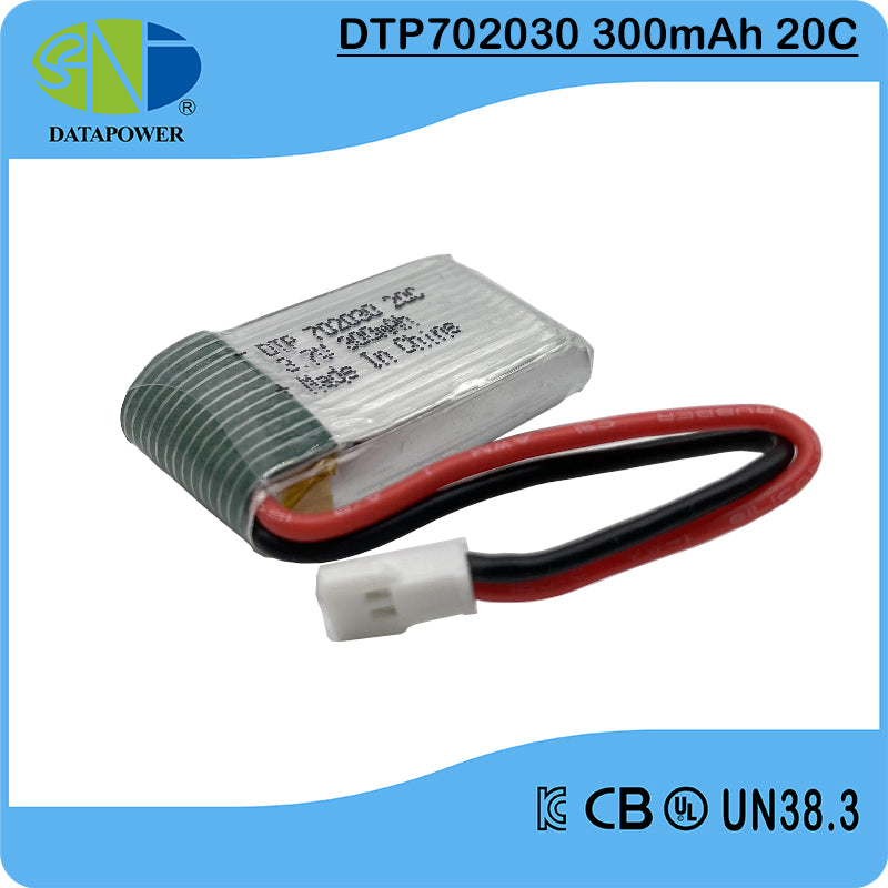 High Rate 20C-702030 3.7V 300mah Lithium Battery (A-grade cell）