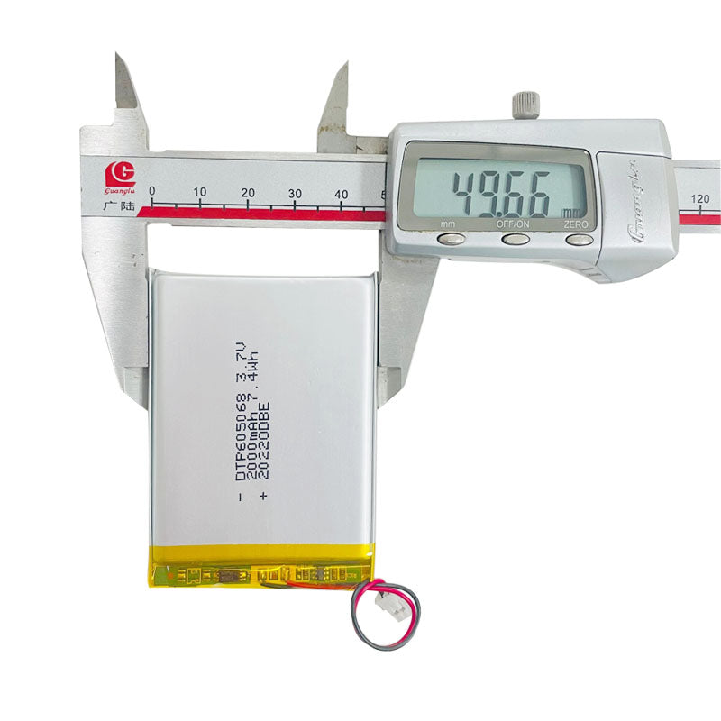 605068 2000mAh 3.7V Lithium Ion Battery (A-grade cell）
