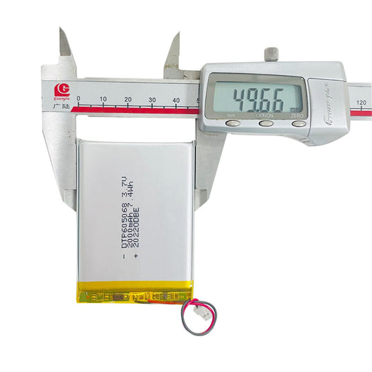 605068 2000mAh 3.7V Lithium Ion Battery (A-grade cell）