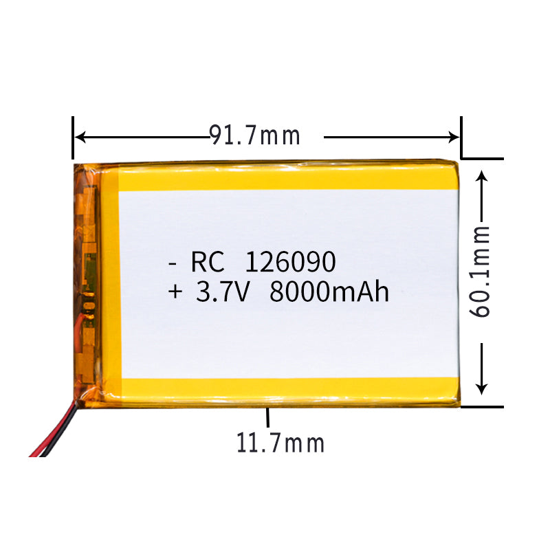 906090 6000mAh 3.7V Lithium Ion Battery (A-grade cell）