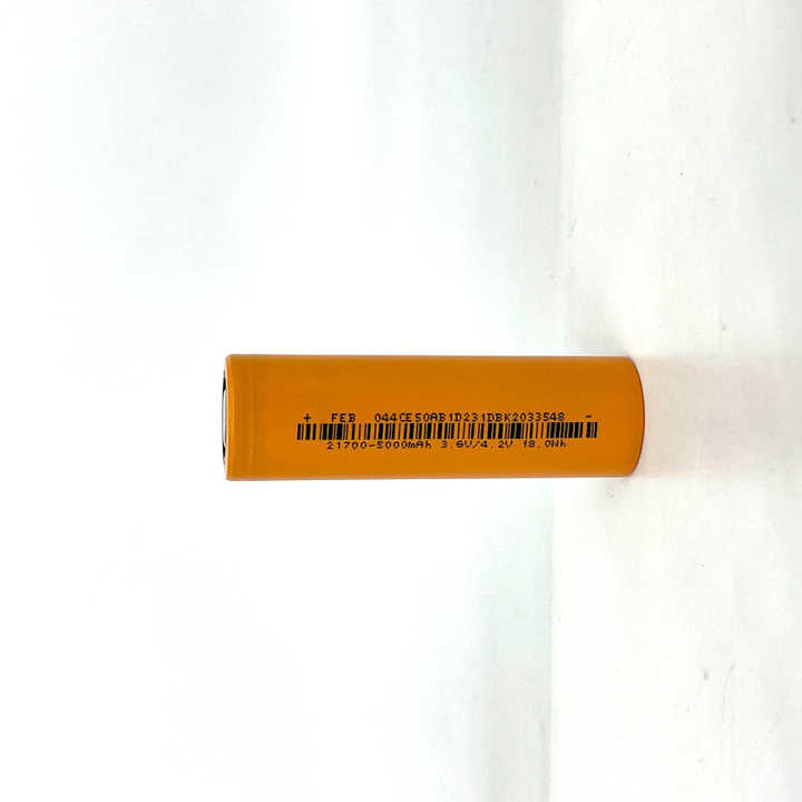 Cylindrical 21700 3.7V 5000mah Li-ion Battery (A-grade cell）