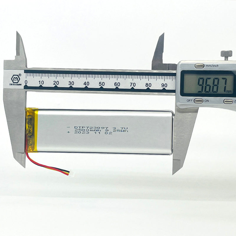 723097 2500mAh 3.7V Lithium Ion Battery (A-grade cell）