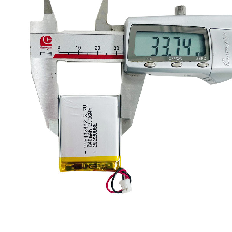 443442 640mAh 3.7V Lithium Ion Battery (A-grade cell）