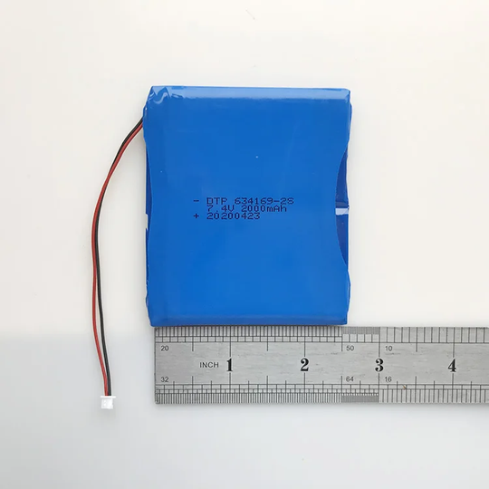 7.4V Lithium Battery Pack 634169-2S 2000mah  (A-grade cell）
