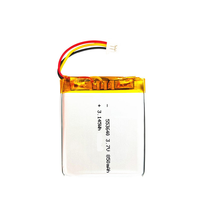 553640 850mAh 3.7V Lithium Ion Battery (A-grade cell）