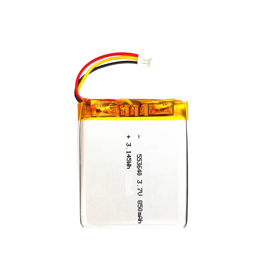 553640 850mAh 3.7V Lithium Ion Battery (A-grade cell）