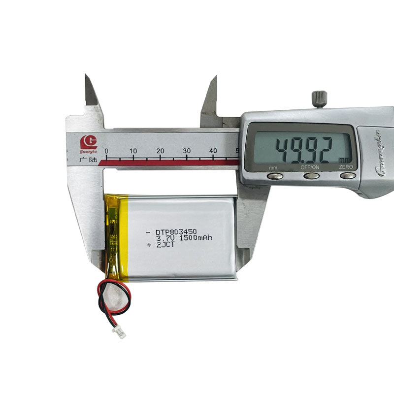 803450 1500mAh 3.7V Lithium Ion Battery (A-grade cell）