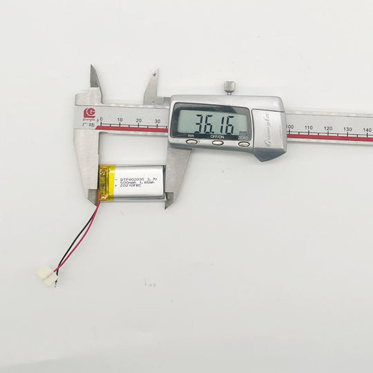 802035 500mAh 3.7V  Lithium Ion Battery (A-grade cell）