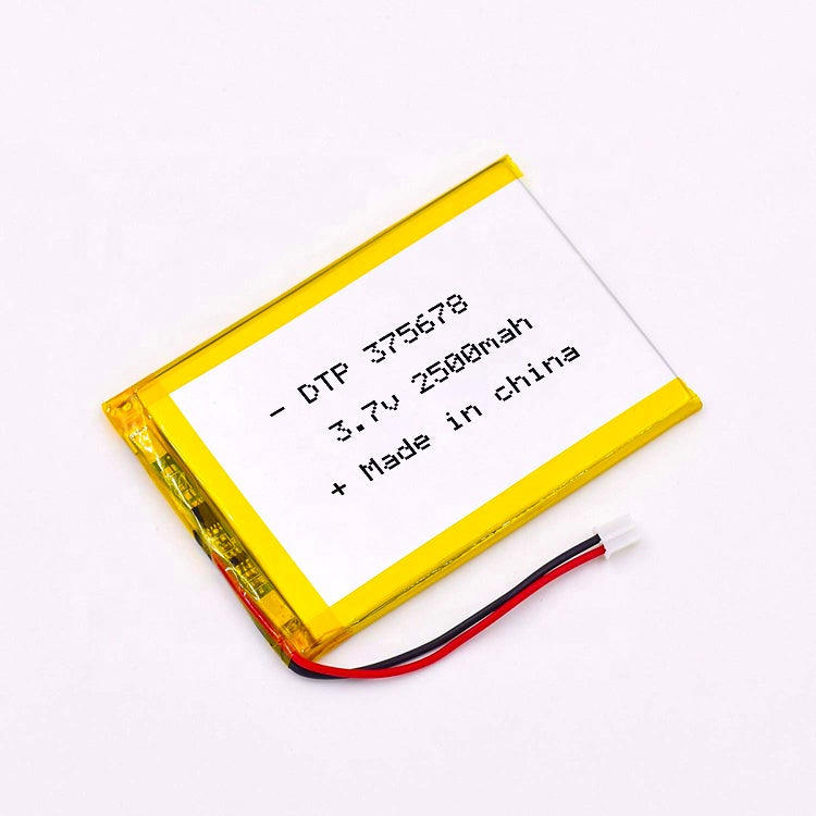 375678 2500mAh 3.7V Lithium Ion Battery (A-grade cell）