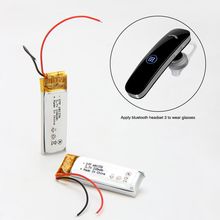 601336 220mAh 3.7V Lithium Ion Battery (A-grade cell）