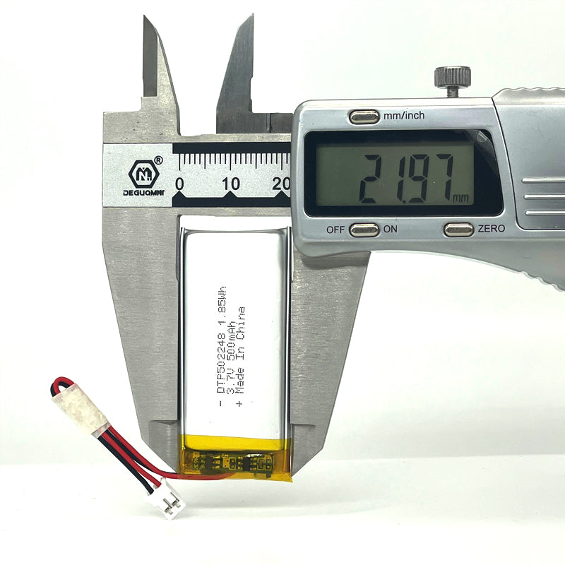 502248 500mAh 3.7V Lithium Ion Battery (A-grade cell）