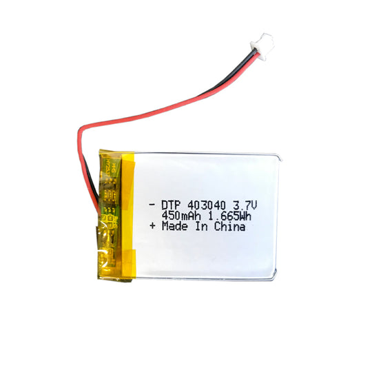 403040 450mAh  3.7V  Lithium Ion Battery (A-grade cell）