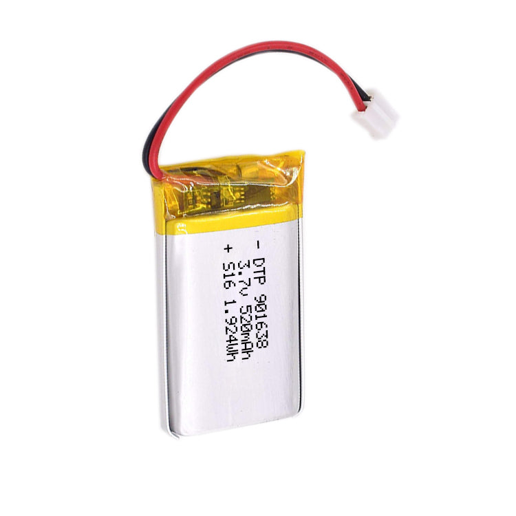 901638 520mAh 3.7V Lithium Ion Battery (A-grade cell）