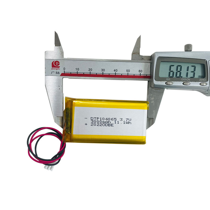 104065 3000mAh 3.7V Lithium Ion Battery (A-grade cell）