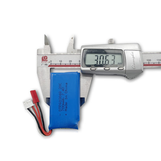 High Rate 20C-603048-2S 7.4V 700mah Lithium Battery (A-grade cell）