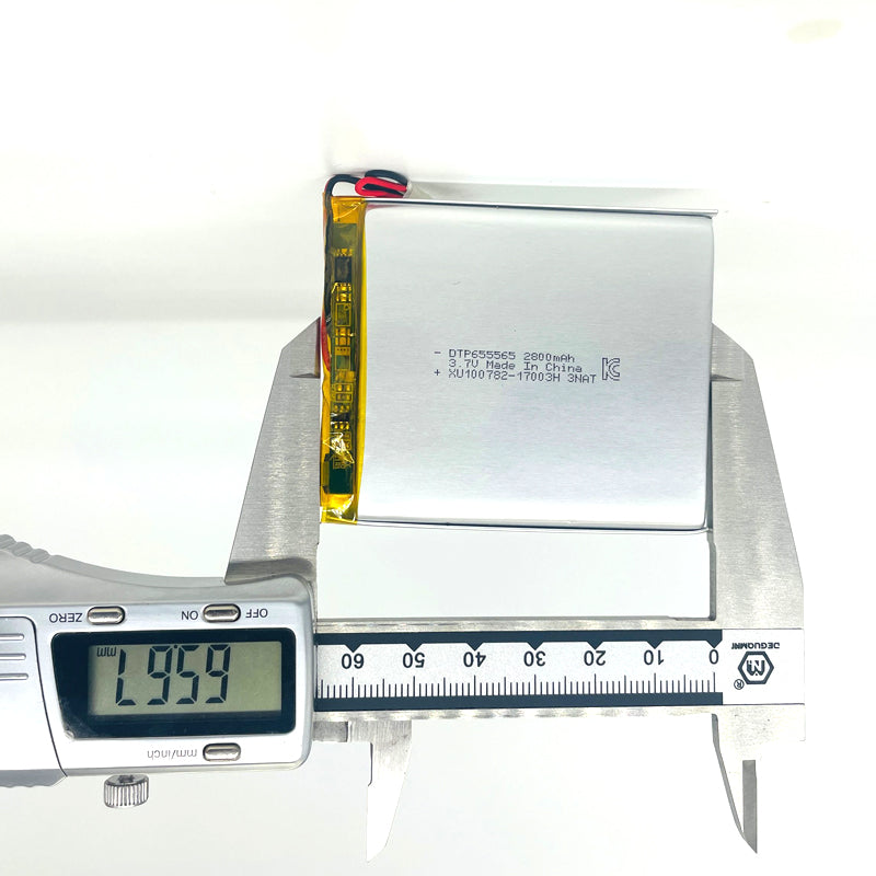 655565 2800mAh 3.7V Lithium Ion Battery (A-grade cell）