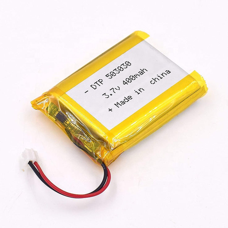 503030 400mAh 3.7V  Lithium Ion Battery (A-grade cell）