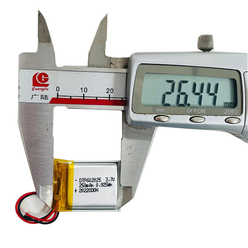 602025 250mAh 3.7V Lithium Ion Battery (A-grade cell）