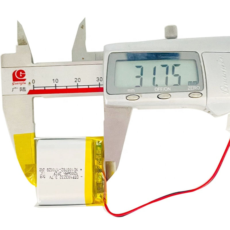 103232 1200mAh 3.7V Lithium Ion Battery (A-grade cell）