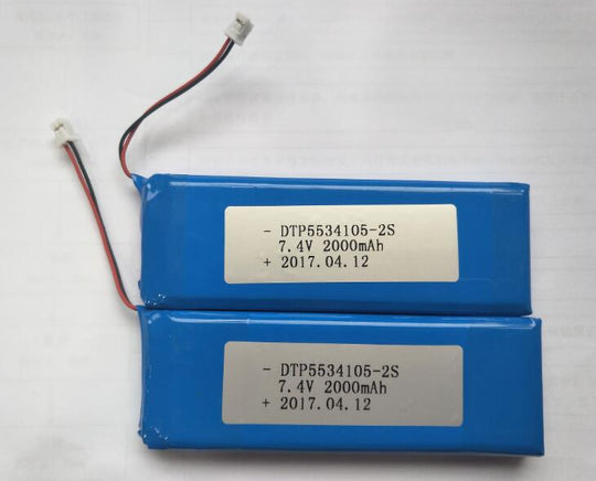 7.4V Lithium Battery Pack 5534105-2S 2000mah  (A-grade cell）