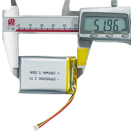 853450  1500mAh 3.7V Lithium Ion Battery (A-grade cell）