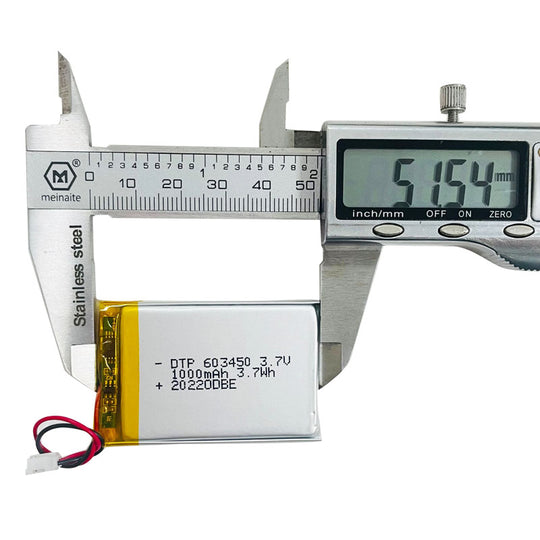 603450 1000mAh 3.7V Lithium Ion Battery (A-grade cell）
