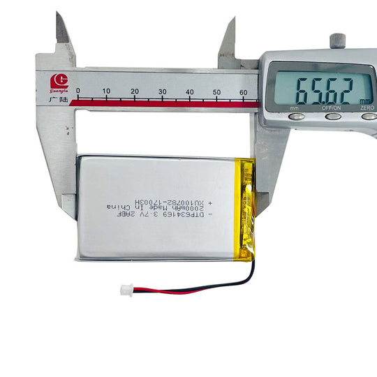 634169 2000mAh 3.7V Lithium Ion Battery (A-grade cell）